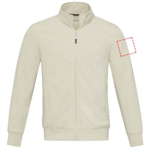 Galena Sweatjacke Aus Recyceltem Material Unisex , oatmeal, Strick 50% Recyclingbaumwolle, 50% Recyceltes Polyester, 320 g/m2, L, , Bild 14