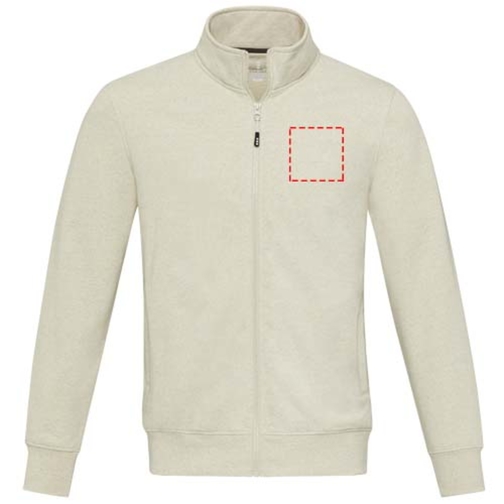 Galena Sweatjacke Aus Recyceltem Material Unisex , oatmeal, Strick 50% Recyclingbaumwolle, 50% Recyceltes Polyester, 320 g/m2, L, , Bild 18