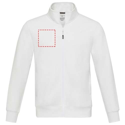 Sudadera con cremallera completa de material reciclado unisex 'Galena', Imagen 13