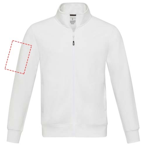 Sudadera con cremallera completa de material reciclado unisex 'Galena', Imagen 9