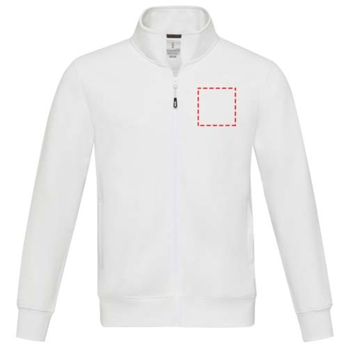 Sudadera con cremallera completa de material reciclado unisex 'Galena', Imagen 19