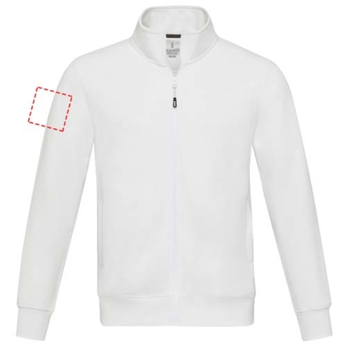 Sudadera con cremallera completa de material reciclado unisex 'Galena', Imagen 16