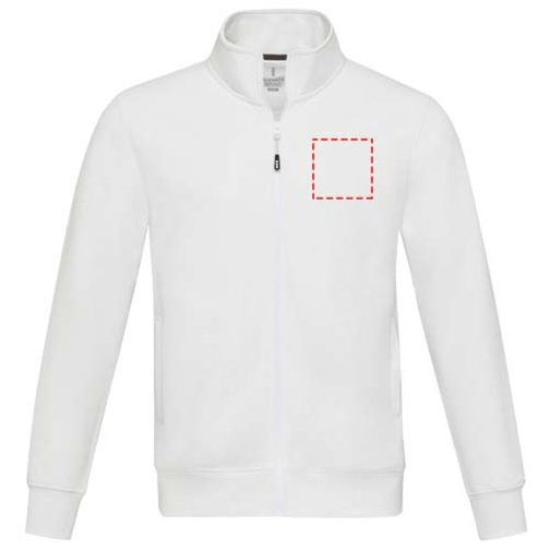Galena Sweatjacke Aus Recyceltem Material Unisex , weiss, Strick 50% Recyclingbaumwolle, 50% Recyceltes Polyester, 320 g/m2, L, , Bild 10