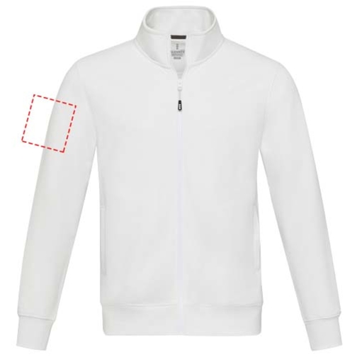 Galena Sweatjacke Aus Recyceltem Material Unisex , weiss, Strick 50% Recyclingbaumwolle, 50% Recyceltes Polyester, 320 g/m2, L, , Bild 17