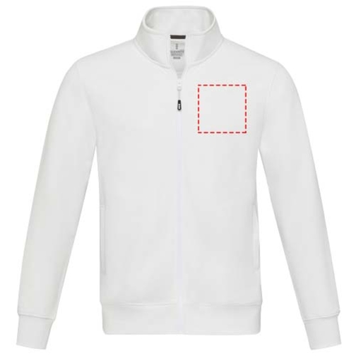 Galena Sweatjacke Aus Recyceltem Material Unisex , weiss, Strick 50% Recyclingbaumwolle, 50% Recyceltes Polyester, 320 g/m2, L, , Bild 14