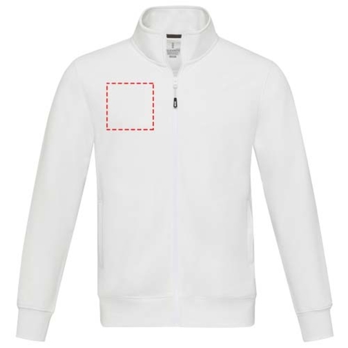 Galena Sweatjacke Aus Recyceltem Material Unisex , weiss, Strick 50% Recyclingbaumwolle, 50% Recyceltes Polyester, 320 g/m2, L, , Bild 15