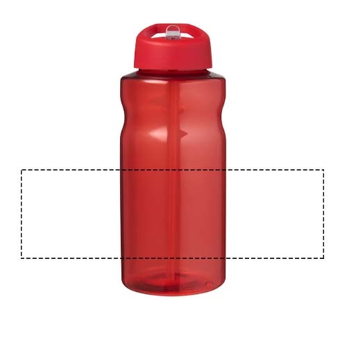 H2O Active® Eco Big Base 1L Sportflasche Mit Ausgussdeckel , rot, PCR Kunststoff, 72% PP Kunststoff, 17% SAN Kunststoff, 11% PE Kunststoff, 21,80cm (Höhe), Bild 6