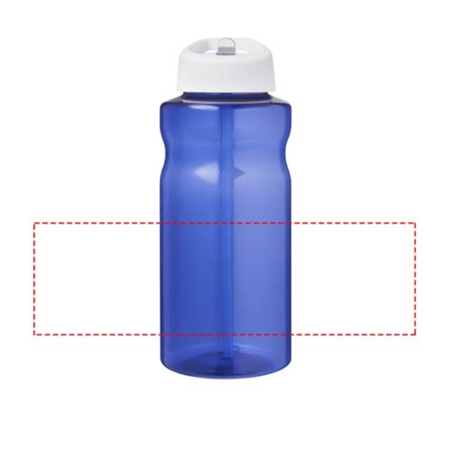H2O Active® Eco Big Base 1L Sportflasche Mit Ausgussdeckel , blau / weiß, PCR Kunststoff, 72% PP Kunststoff, 17% SAN Kunststoff, 11% PE Kunststoff, 21,80cm (Höhe), Bild 6