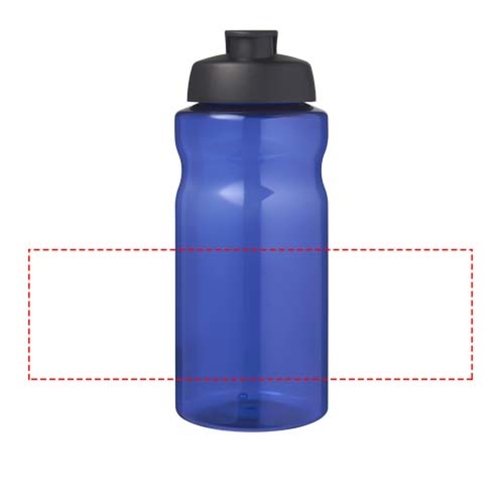 H2O Active® Eco Big Base 1L Sportflasche Mit Klappdeckel , blau / schwarz, PCR Kunststoff, PP Kunststoff, 22,10cm (Höhe), Bild 6