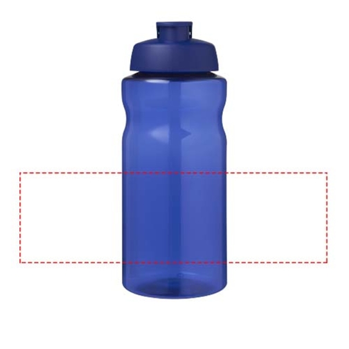 H2O Active® Eco Big Base 1L Sportflasche Mit Klappdeckel , blau, PCR Kunststoff, PP Kunststoff, 22,10cm (Höhe), Bild 6