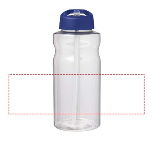 H2O Active® Big Base 1L Sportflasche Mit Ausgussdeckel , blau, PET Kunststoff, 72% PP Kunststoff, 17% SAN Kunststoff, 11% PE Kunststoff, 21,80cm (Höhe), Bild 5