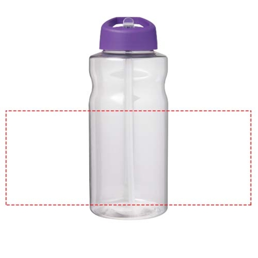 H2O Active® Big Base 1L Sportflasche Mit Ausgussdeckel , lila, PET Kunststoff, 72% PP Kunststoff, 17% SAN Kunststoff, 11% PE Kunststoff, 21,80cm (Höhe), Bild 4