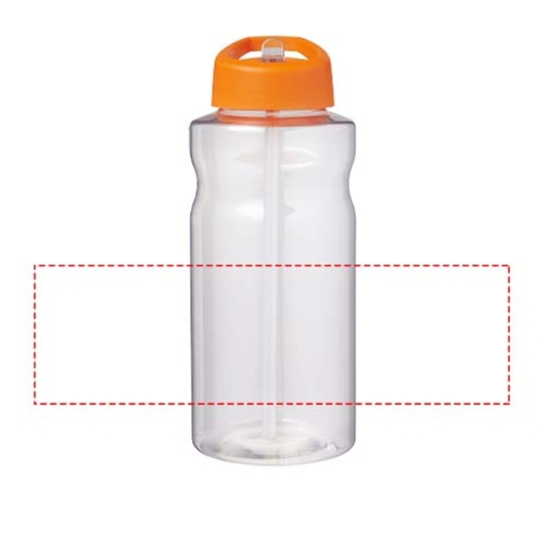 H2O Active® Big Base 1L Sportflasche Mit Ausgussdeckel , orange, PET Kunststoff, 72% PP Kunststoff, 17% SAN Kunststoff, 11% PE Kunststoff, 21,80cm (Höhe), Bild 5
