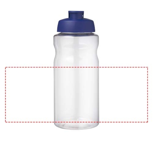 H2O Active® Big Base 1L Sportflasche Mit Klappdeckel , blau, PET Kunststoff, PP Kunststoff, 22,10cm (Höhe), Bild 5