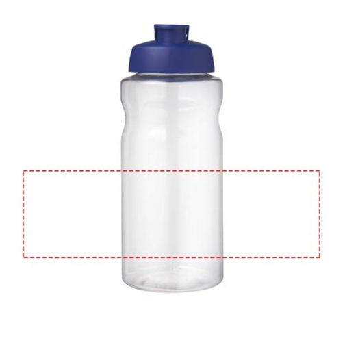 H2O Active® Big Base 1L Sportflasche Mit Klappdeckel , blau, PET Kunststoff, PP Kunststoff, 22,10cm (Höhe), Bild 4