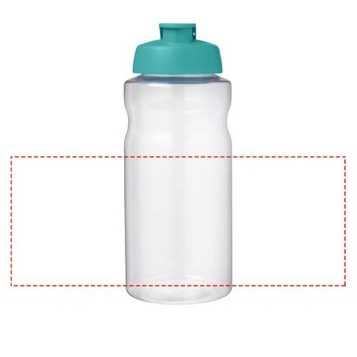 H2O Active® Big Base 1L Sportflasche Mit Klappdeckel , aquablau, PET Kunststoff, PP Kunststoff, 22,10cm (Höhe), Bild 5