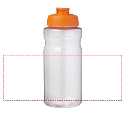 H2O Active® Big Base 1L Sportflasche Mit Klappdeckel , orange, PET Kunststoff, PP Kunststoff, 22,10cm (Höhe), Bild 5