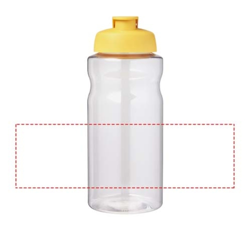 H2O Active® Big Base 1L Sportflasche Mit Klappdeckel , gelb, PET Kunststoff, PP Kunststoff, 22,10cm (Höhe), Bild 4