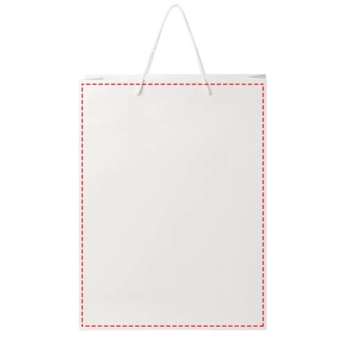 Sac en papier 170 g/m2 integra fait à la main avec poignées en plastique, XL, Image 9