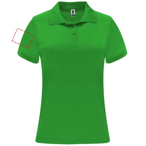 Monzha Sport Poloshirt Für Damen , green fern, Piqué Strick 100% Polyester, 150 g/m2, L, , Bild 6