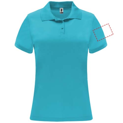 Monzha Sport Poloshirt Für Damen , türkis, Piqué Strick 100% Polyester, 150 g/m2, 2XL, , Bild 15