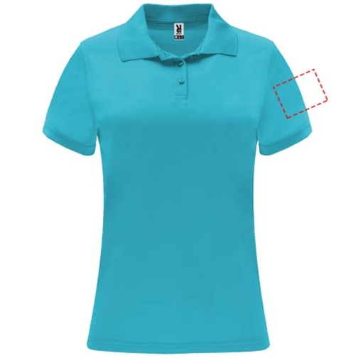 Monzha Sport Poloshirt Für Damen , türkis, Piqué Strick 100% Polyester, 150 g/m2, 2XL, , Bild 13