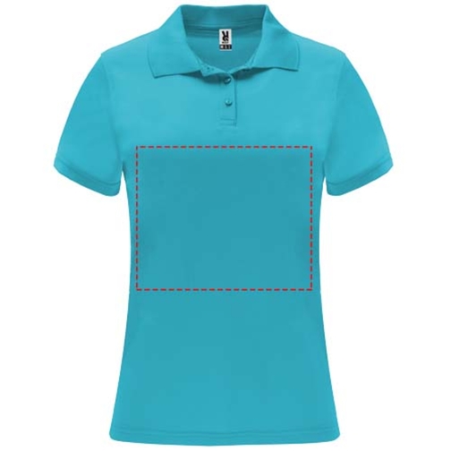 Monzha Sport Poloshirt Für Damen , türkis, Piqué Strick 100% Polyester, 150 g/m2, 2XL, , Bild 18