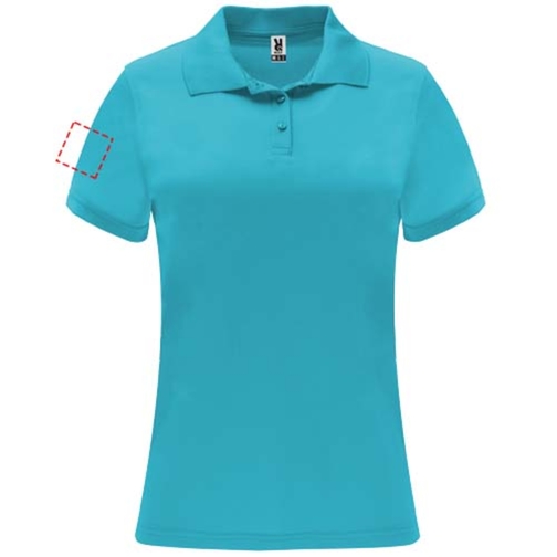 Monzha Sport Poloshirt Für Damen , türkis, Piqué Strick 100% Polyester, 150 g/m2, 2XL, , Bild 10