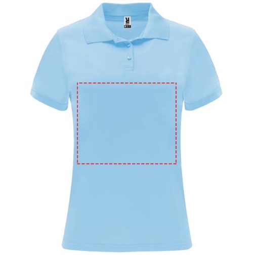 Monzha Sport Poloshirt Für Damen , himmelblau, Piqué Strick 100% Polyester, 150 g/m2, M, , Bild 7