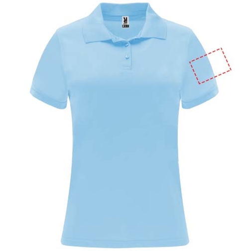 Monzha Sport Poloshirt Für Damen , himmelblau, Piqué Strick 100% Polyester, 150 g/m2, S, , Bild 6