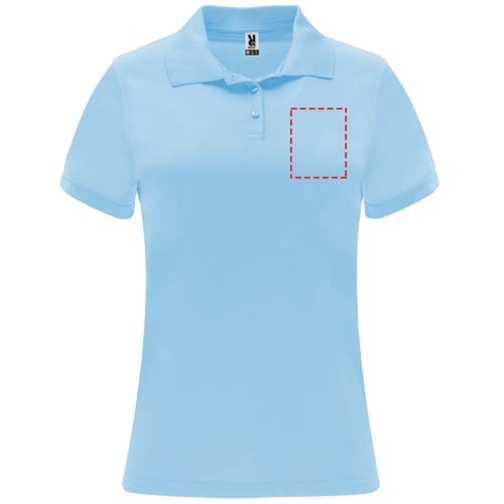Monzha Sport Poloshirt Für Damen , himmelblau, Piqué Strick 100% Polyester, 150 g/m2, S, , Bild 12