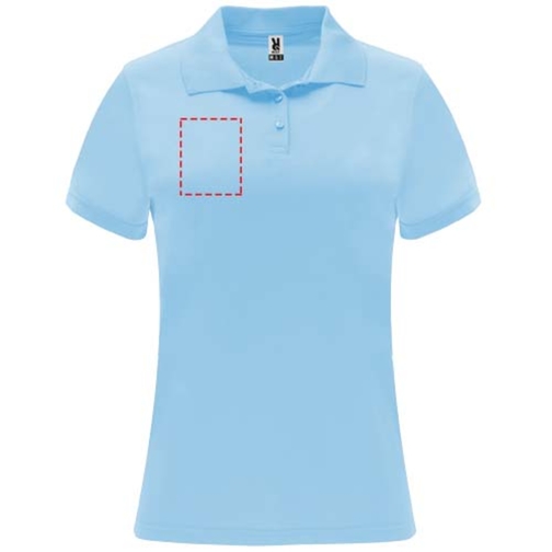 Monzha Sport Poloshirt Für Damen , himmelblau, Piqué Strick 100% Polyester, 150 g/m2, S, , Bild 14