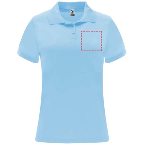 Monzha Sport Poloshirt Für Damen , himmelblau, Piqué Strick 100% Polyester, 150 g/m2, S, , Bild 11