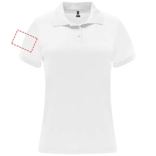 Monzha Sport Poloshirt Für Damen , weiß, Piqué Strick 100% Polyester, 150 g/m2, 2XL, , Bild 22