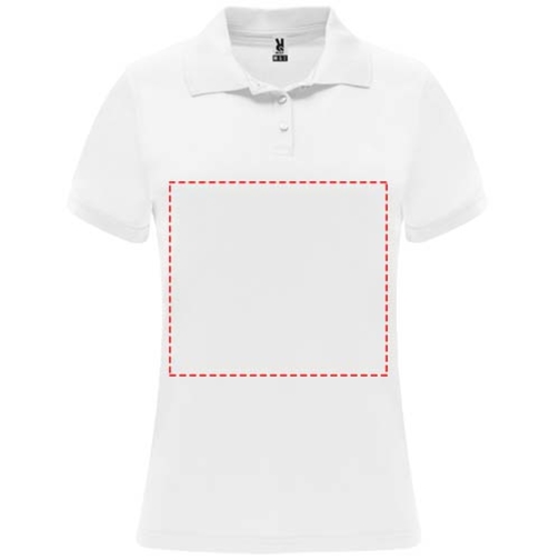 Monzha Sport Poloshirt Für Damen , weiß, Piqué Strick 100% Polyester, 150 g/m2, 2XL, , Bild 16