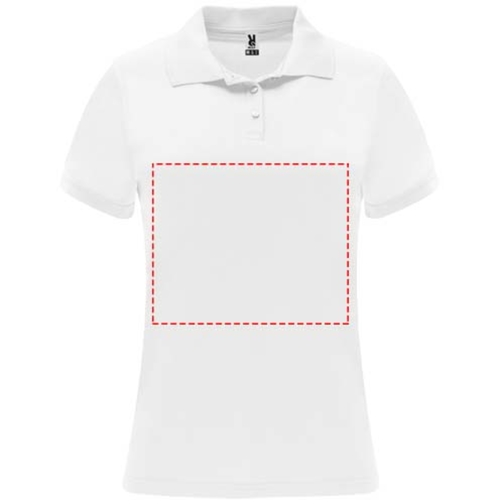 Monzha Sport Poloshirt Für Damen , weiß, Piqué Strick 100% Polyester, 150 g/m2, 2XL, , Bild 9