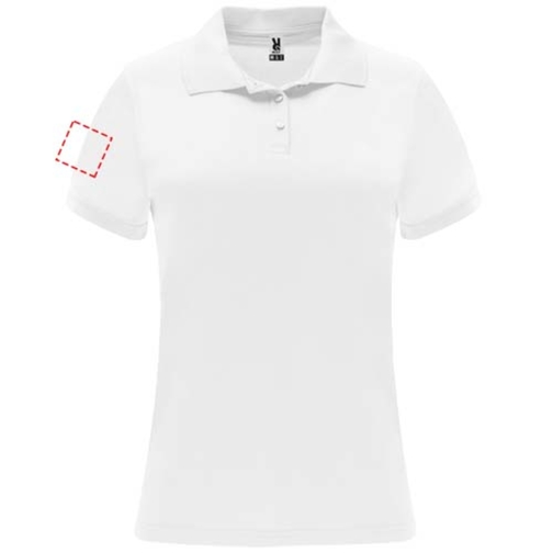 Monzha Sport Poloshirt Für Damen , weiß, Piqué Strick 100% Polyester, 150 g/m2, 2XL, , Bild 25