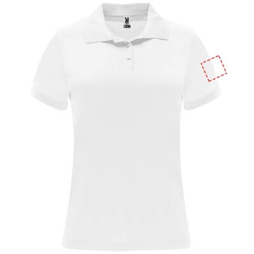 Monzha Sport Poloshirt Für Damen , weiß, Piqué Strick 100% Polyester, 150 g/m2, 2XL, , Bild 24
