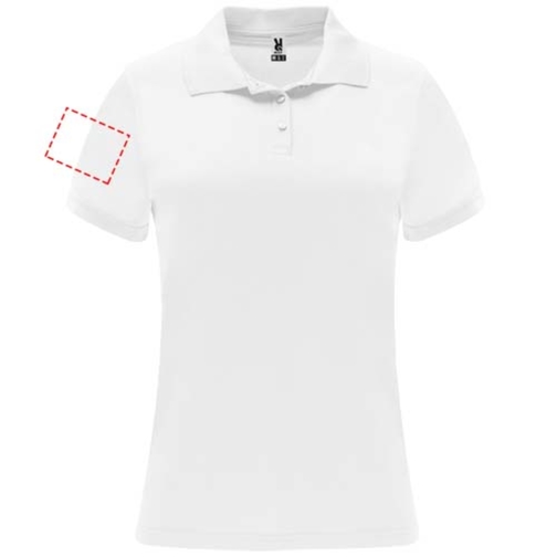 Monzha Sport Poloshirt Für Damen , weiß, Piqué Strick 100% Polyester, 150 g/m2, 2XL, , Bild 20