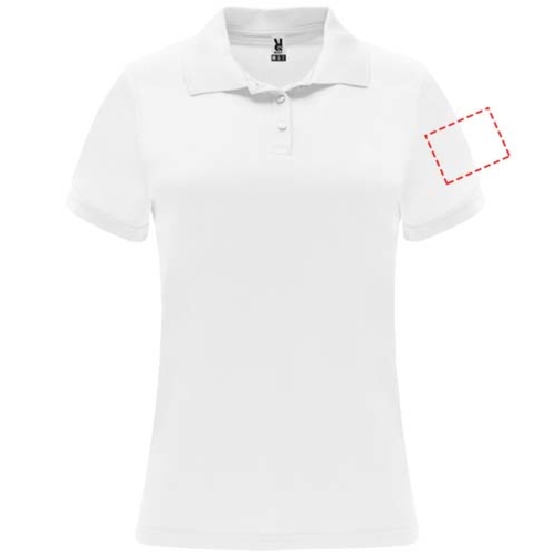 Monzha Sport Poloshirt Für Damen , weiß, Piqué Strick 100% Polyester, 150 g/m2, 2XL, , Bild 21