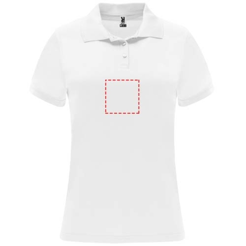 Monzha Sport Poloshirt Für Damen , weiß, Piqué Strick 100% Polyester, 150 g/m2, L, , Bild 7