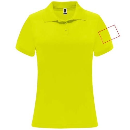 Monzha Sport Poloshirt Für Damen , fluor yellow, Piqué Strick 100% Polyester, 150 g/m2, 2XL, , Bild 15