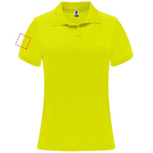 Monzha Sport Poloshirt Für Damen , fluor yellow, Piqué Strick 100% Polyester, 150 g/m2, 2XL, , Bild 10
