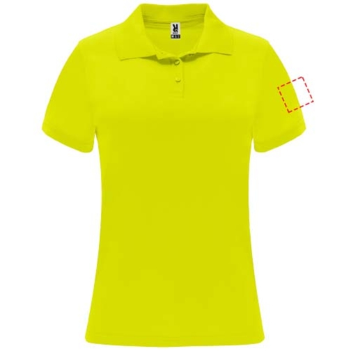 Monzha Sport Poloshirt Für Damen , fluor yellow, Piqué Strick 100% Polyester, 150 g/m2, 2XL, , Bild 9