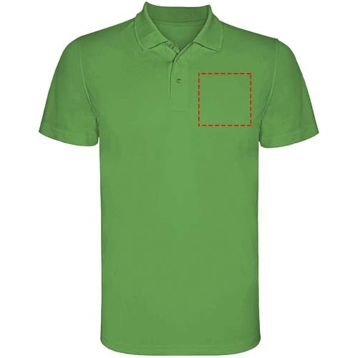 Monzha Sport Poloshirt Für Herren , green fern, Piqué Strick 100% Polyester, 150 g/m2, 3XL, , Bild 7