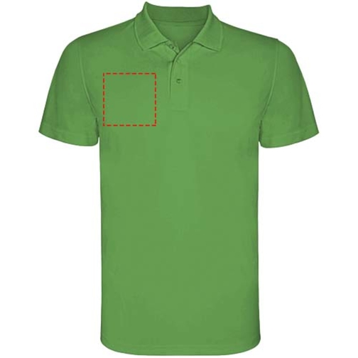 Monzha Sport Poloshirt Für Herren , green fern, Piqué Strick 100% Polyester, 150 g/m2, 3XL, , Bild 9