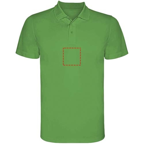 Monzha Sport Poloshirt Für Herren , green fern, Piqué Strick 100% Polyester, 150 g/m2, M, , Bild 9