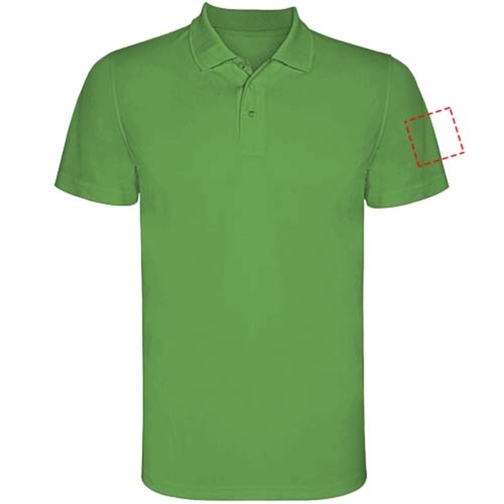 Monzha Sport Poloshirt Für Herren , green fern, Piqué Strick 100% Polyester, 150 g/m2, S, , Bild 8