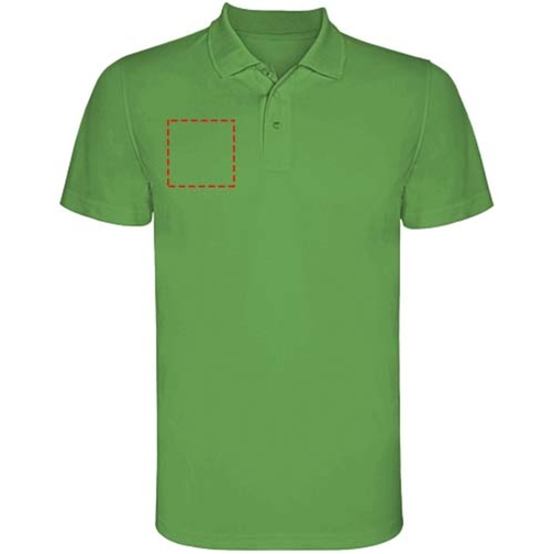 Monzha Sport Poloshirt Für Herren , green fern, Piqué Strick 100% Polyester, 150 g/m2, S, , Bild 7