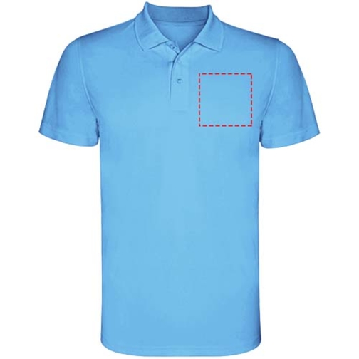 Monzha Sport Poloshirt Für Herren , türkis, Piqué Strick 100% Polyester, 150 g/m2, 3XL, , Bild 18